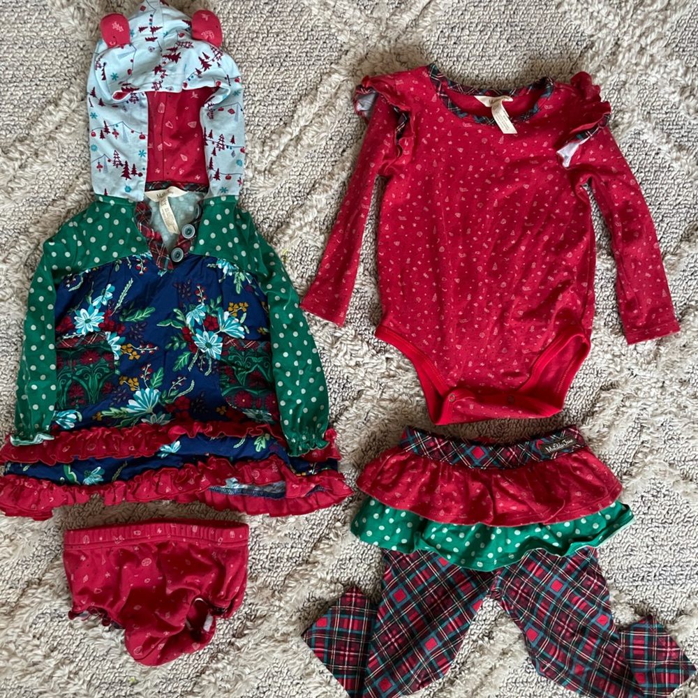 Matilda Jane girls 12-18 month Christmas sets